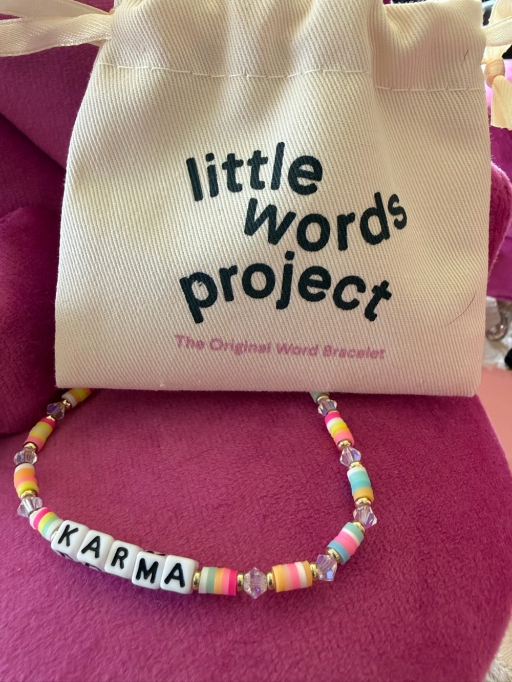 Little Words Project "KARMA" Beaded Bracelet - Multicolor